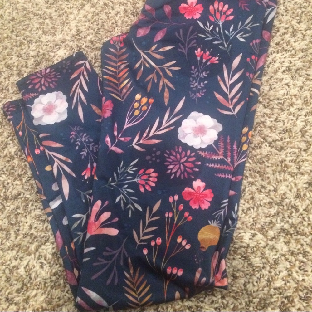 Society 6 floral leggings